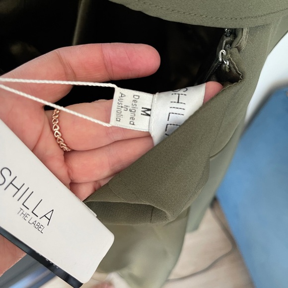 Shilla the Label Khaki Dress - Size M or 10 - Picture 5 of 6